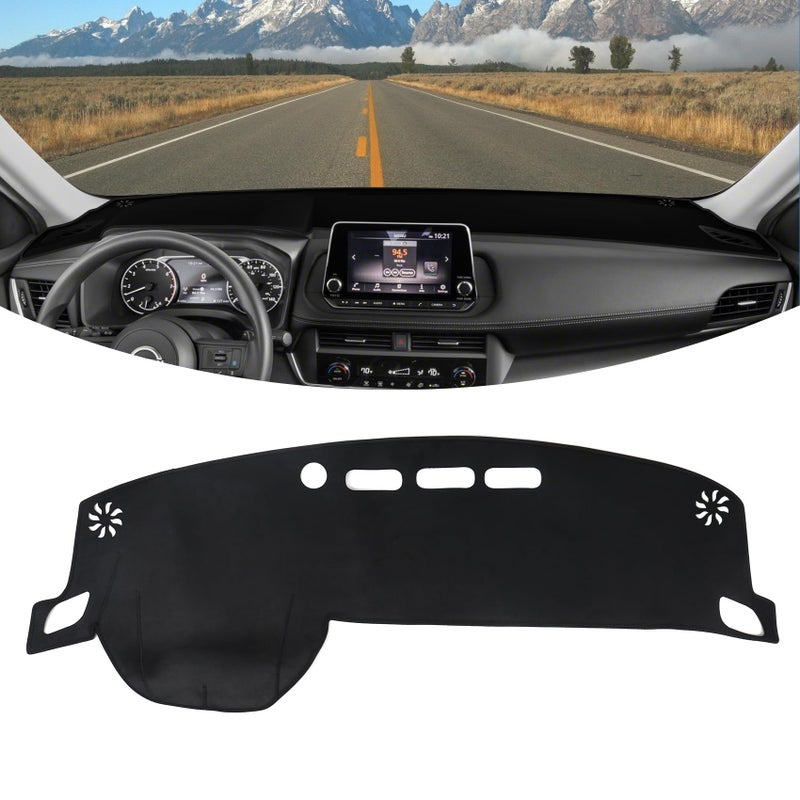 BILOPER Dash Cover for Nissan Rogue 20212025 2026 Accessories Flannel Dashboard Cover Dash Cover Mat